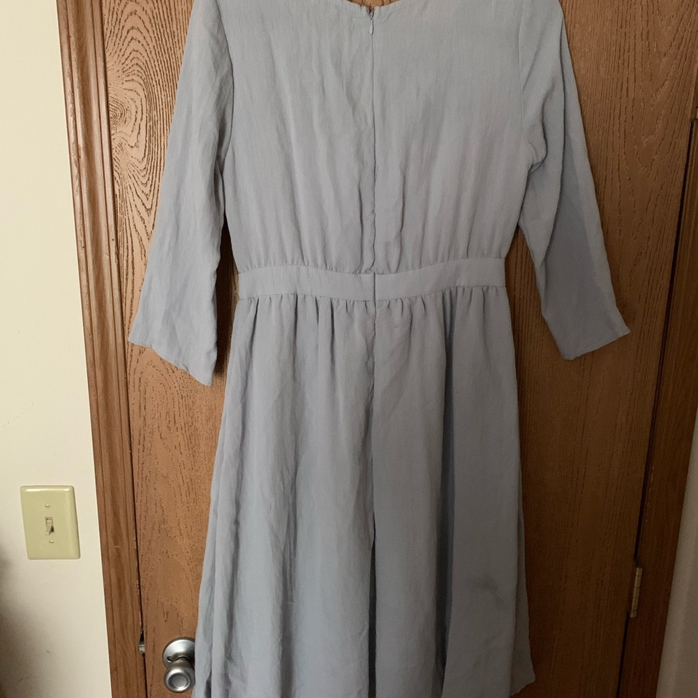 Baby blue midi dress